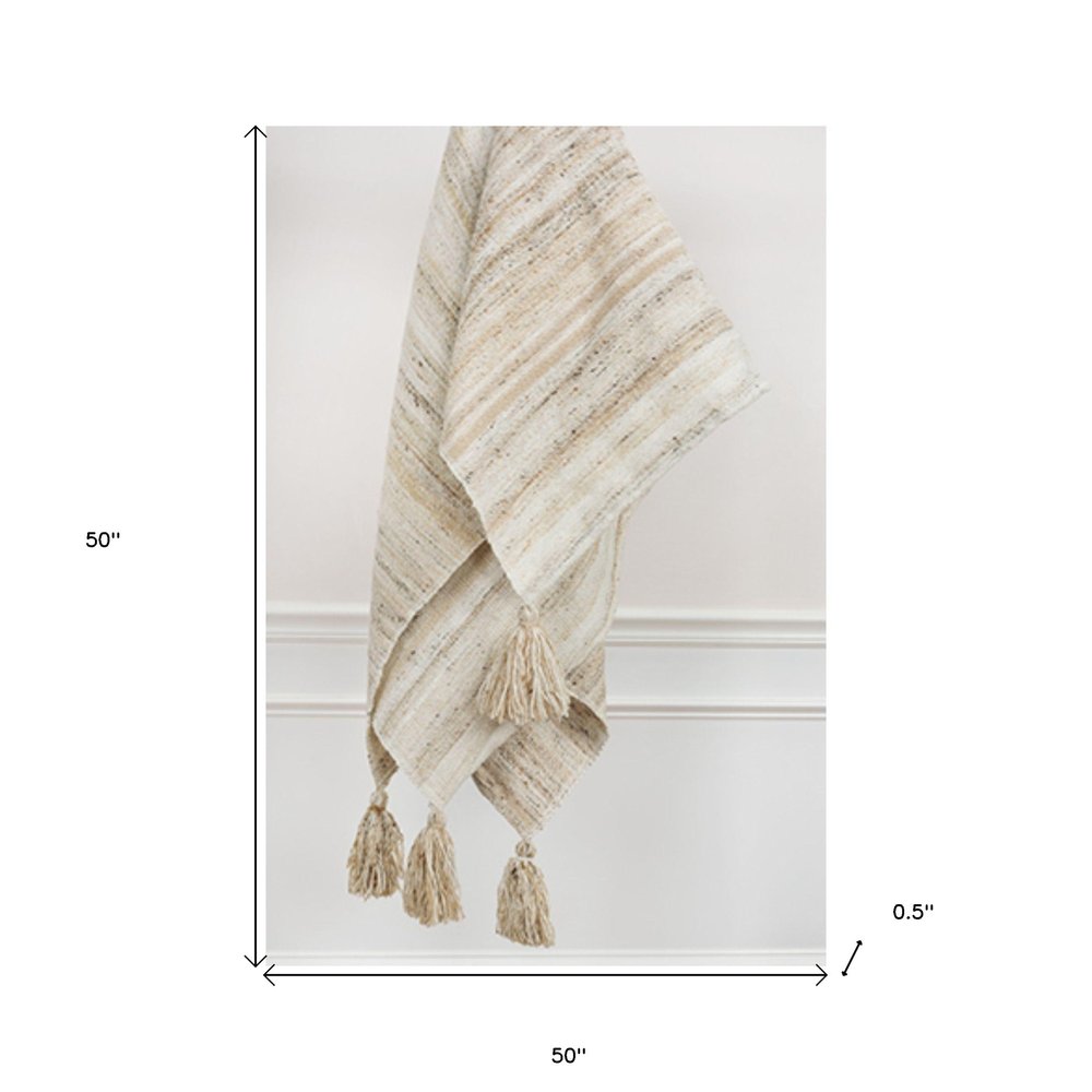 Beige Woven 100% Poly Pet Throw Blanket HomeRoots