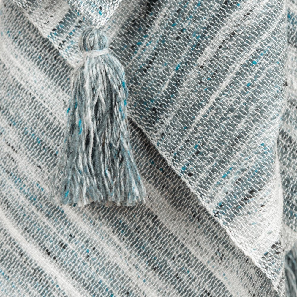 Blue and Black Woven 100% Poly Pet Throw Blanket — view 2