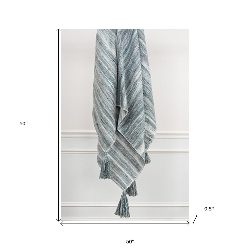 Blue and Black Woven 100% Poly Pet Throw Blanket HomeRoots