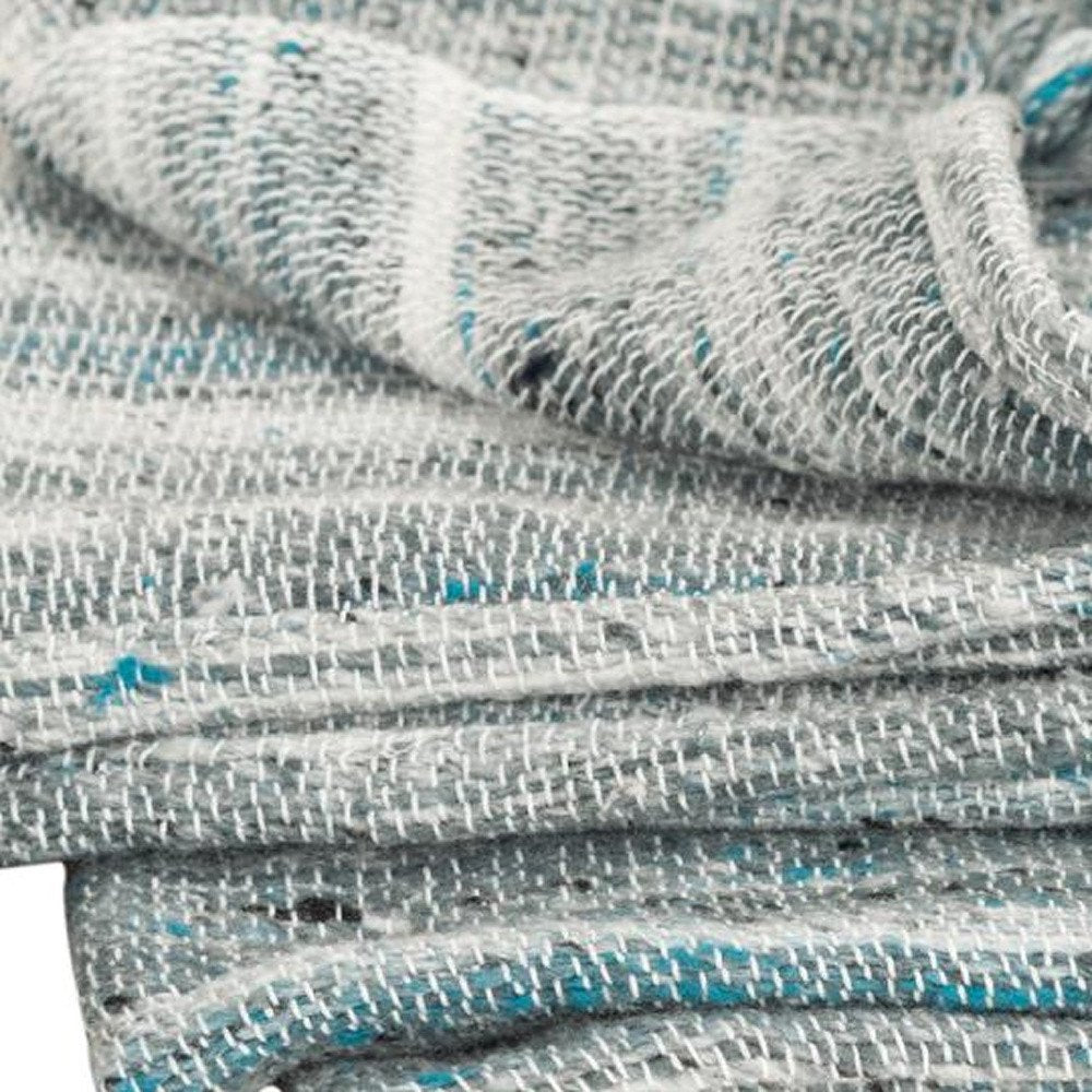 Blue and Black Woven 100% Poly Pet Throw Blanket HomeRoots