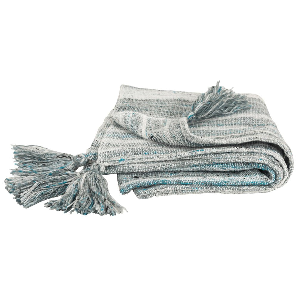 Blue and Black Woven 100% Poly Pet Throw Blanket HomeRoots