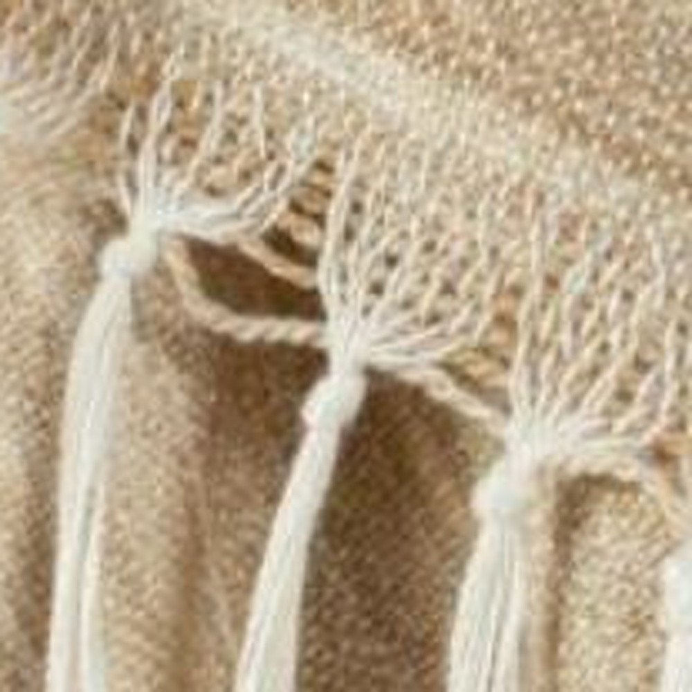Beige Woven 100% Poly Pet Throw Blanket HomeRoots