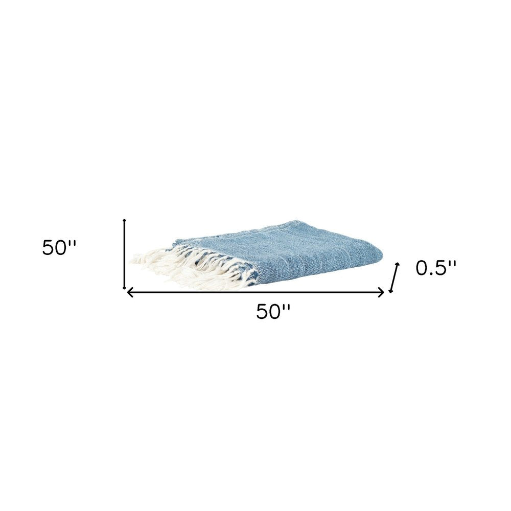 Blue Woven 100% Poly Pet Throw Blanket HomeRoots