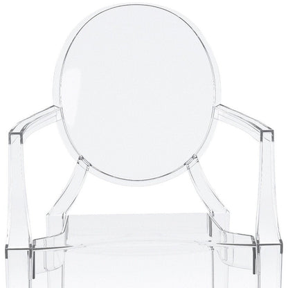 Clear Acrylic King Louis Back Dining Arm Chair HomeRoots