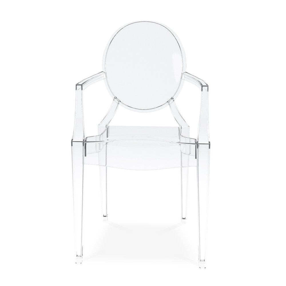 Clear Acrylic King Louis Back Dining Arm Chair HomeRoots