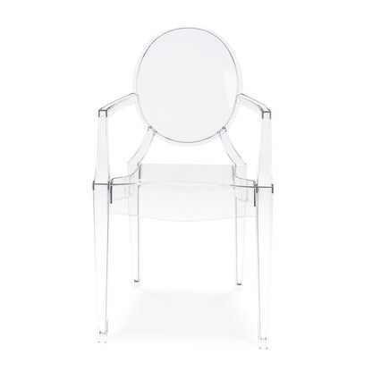 Clear Acrylic King Louis Back Dining Arm Chair HomeRoots