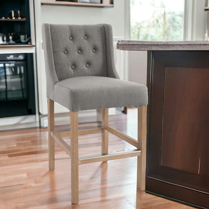 " Solid Wood Counter Height Bar Chair