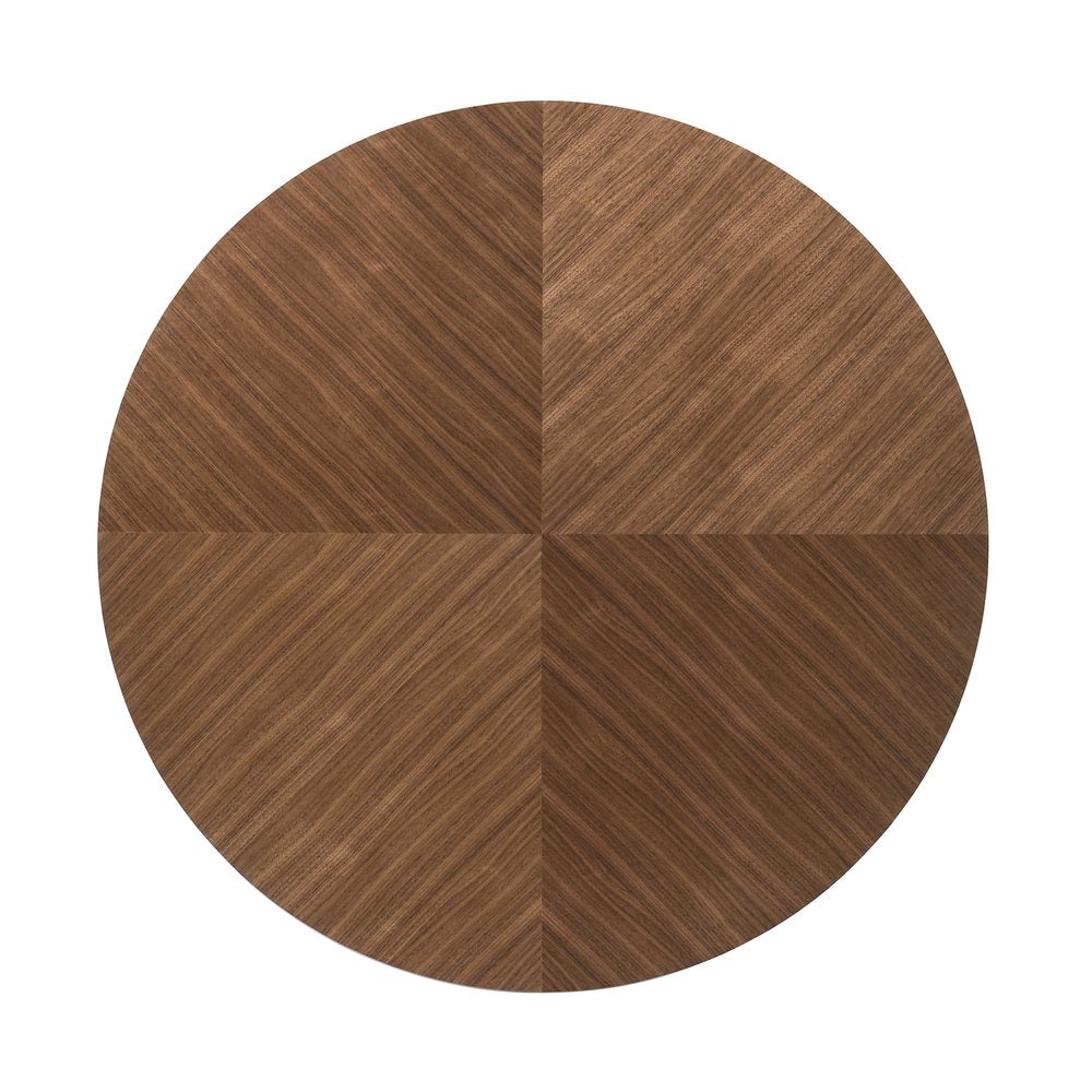 36" Brown And Black Solid Wood And Metal Round Coffee Table HomeRoots