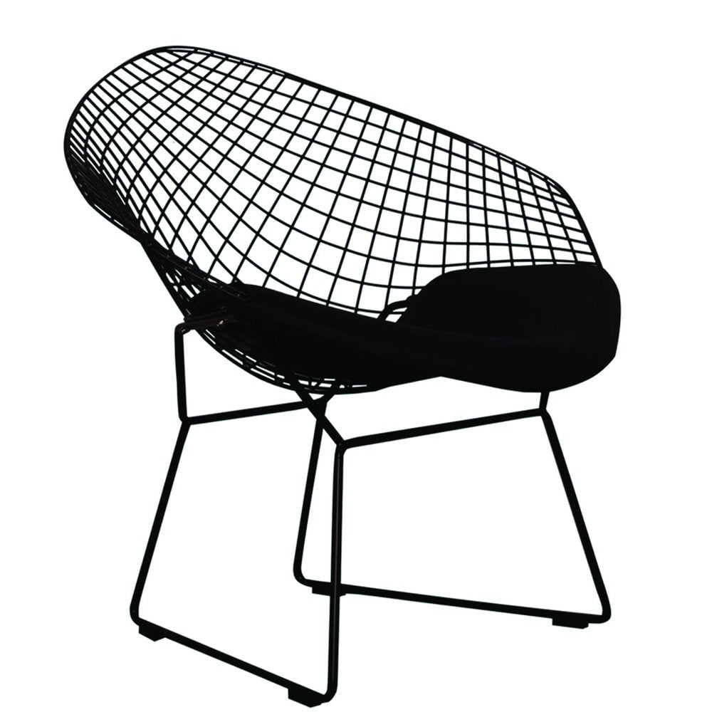 32" Black Lounge Chair HomeRoots