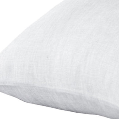 Set of Two Ivory Linen King Pillowcases HomeRoots
