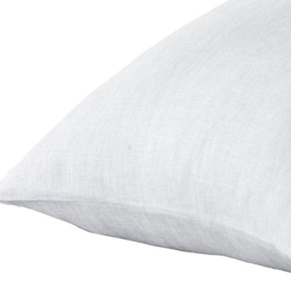Set of Two Ivory Linen King Pillowcases HomeRoots