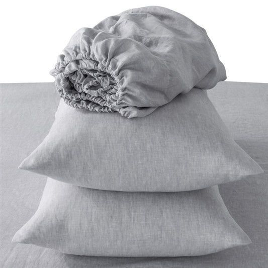 Four Piece Cloud Linen King Sheet Set HomeRoots