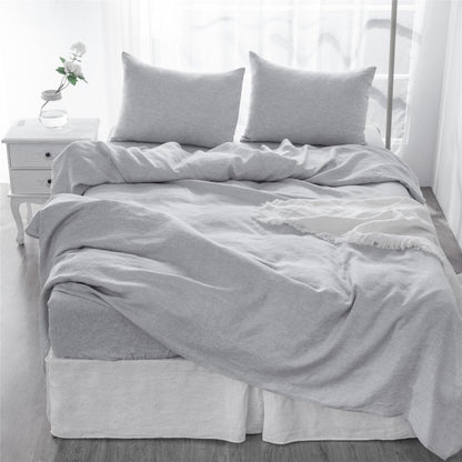 Four Piece Cloud Linen King Sheet Set HomeRoots