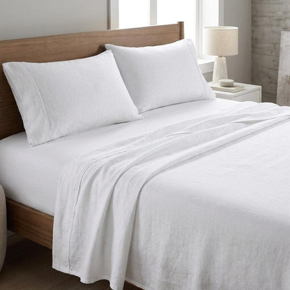 Four Piece Cloud Linen King Sheet Set HomeRoots