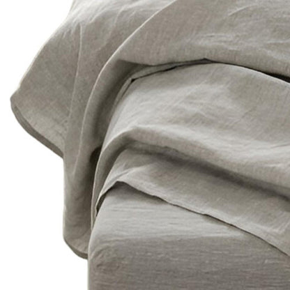 Four Piece Cloud Linen King Sheet Set HomeRoots