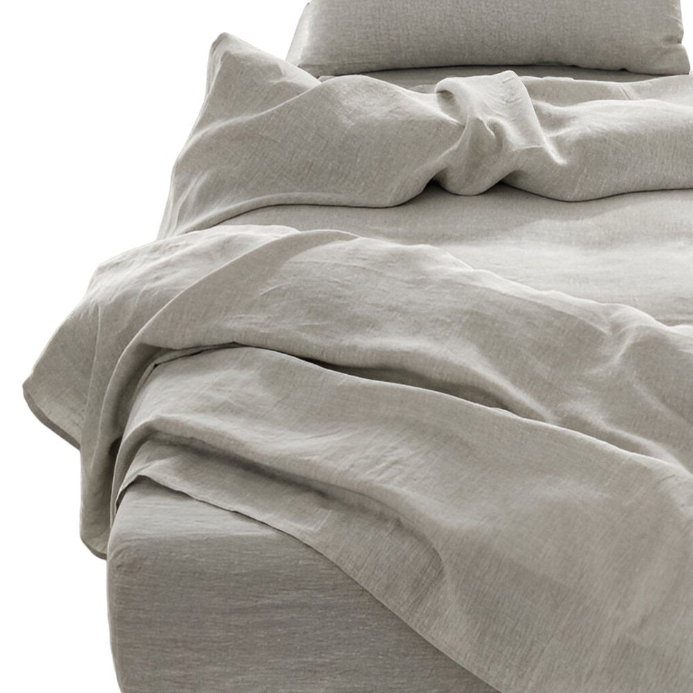 Four Piece Cloud Linen King Sheet Set HomeRoots