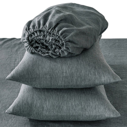 Four Piece Cloud Linen King Sheet Set HomeRoots