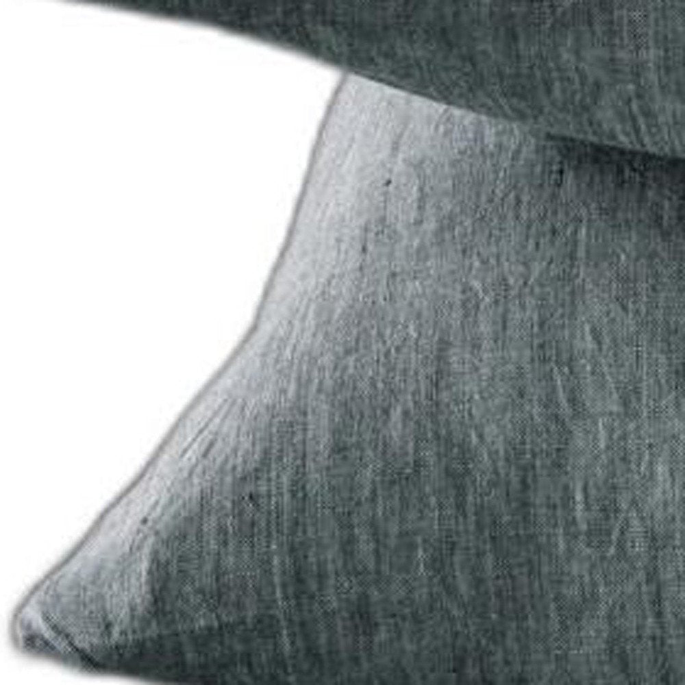 Four Piece Light Gray Linen California King Sheet Set HomeRoots