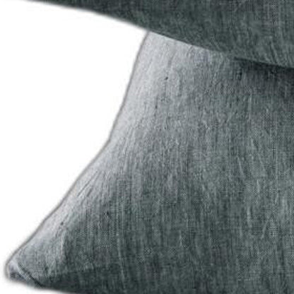 Four Piece Light Gray Linen California King Sheet Set HomeRoots