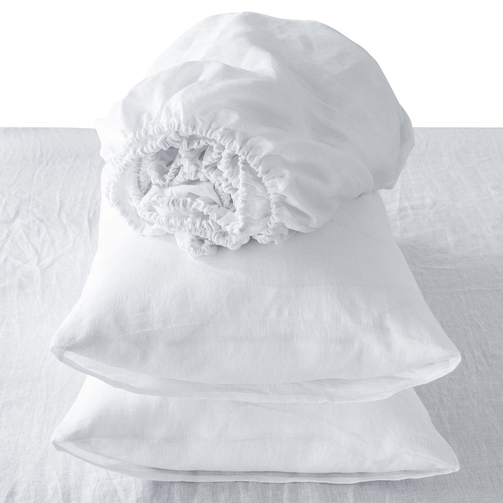 Four Piece Cloud Linen Twin Sheet Set HomeRoots