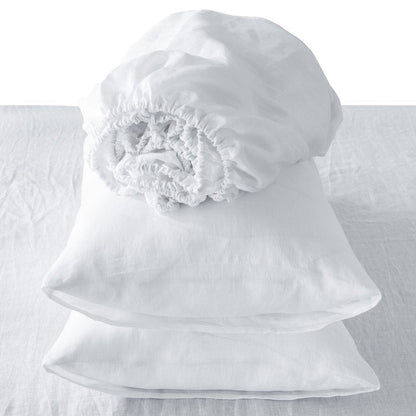 Four Piece Cloud Linen Twin Sheet Set HomeRoots