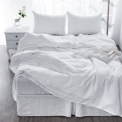 Four Piece Cloud Linen Twin Sheet Set HomeRoots
