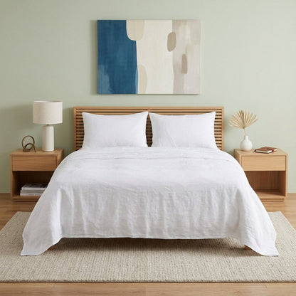 Four Piece Cloud Linen Sheet Set HomeRoots