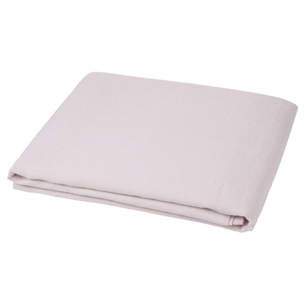 Light Pink Linen Twin Flat Sheet HomeRoots