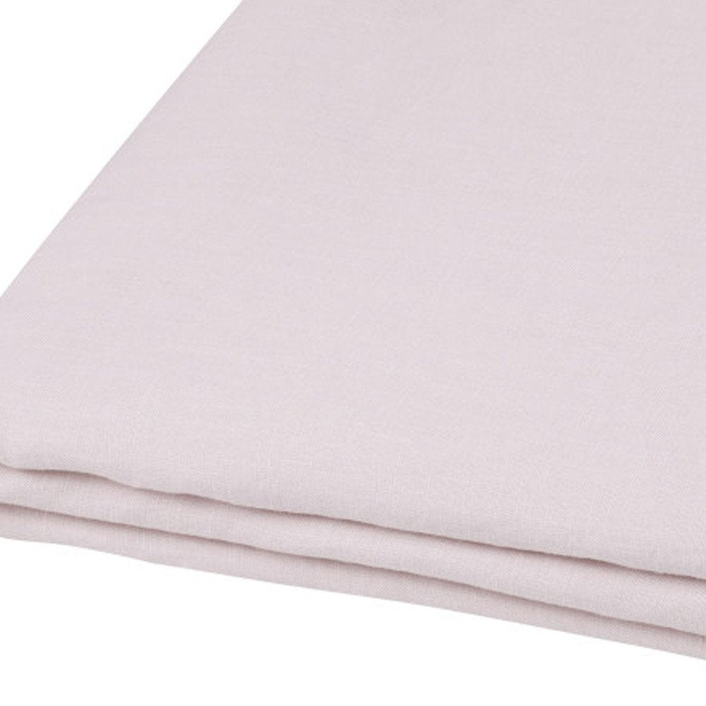 Light Pink Linen Twin Flat Sheet HomeRoots