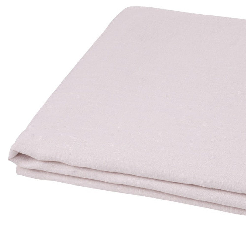 Light Pink Linen Twin Flat Sheet HomeRoots