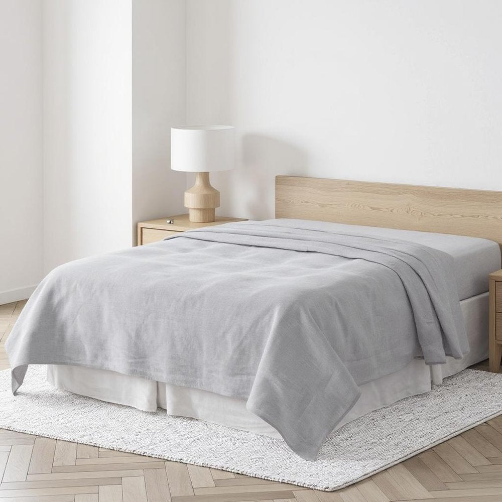 Cloud Linen King Flat Sheet HomeRoots