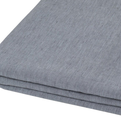 Slate Gray Linen Twin Flat Sheet HomeRoots
