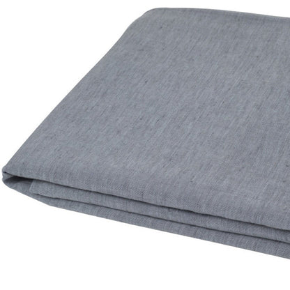 Slate Gray Linen Twin Flat Sheet HomeRoots