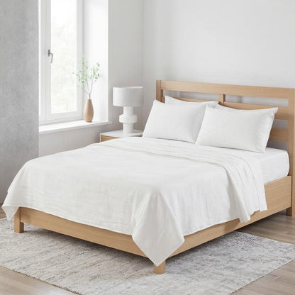Ivory Linen Full Double Flat Sheet HomeRoots