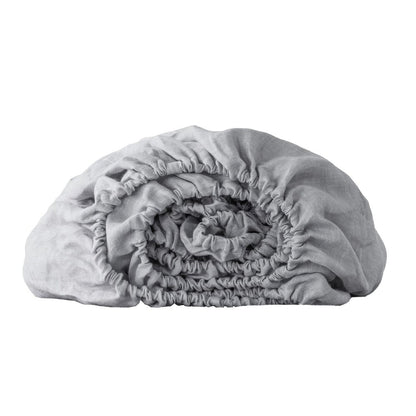 Cloud Linen Twin Fitted Sheet HomeRoots