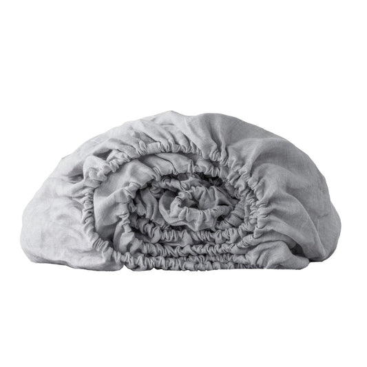 Cloud Linen Twin Fitted Sheet HomeRoots