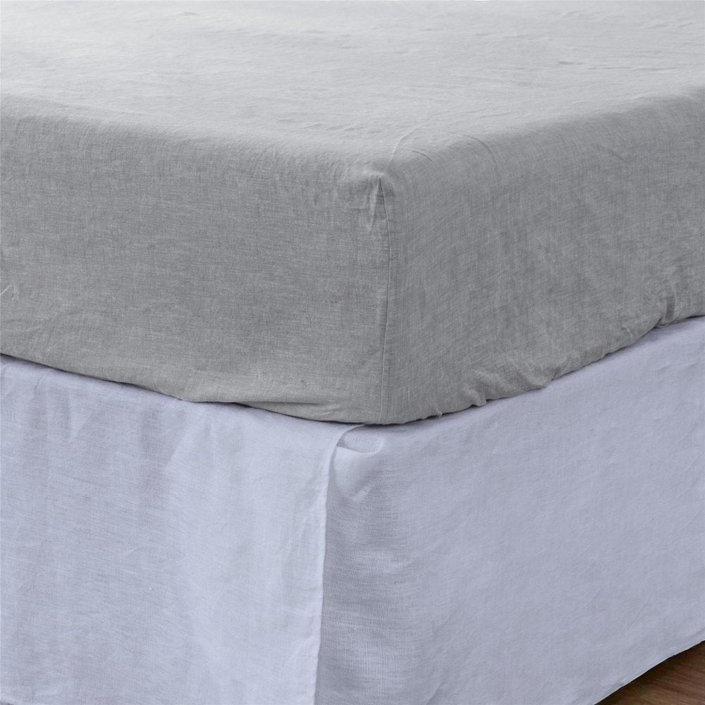Cloud Linen Twin Fitted Sheet HomeRoots