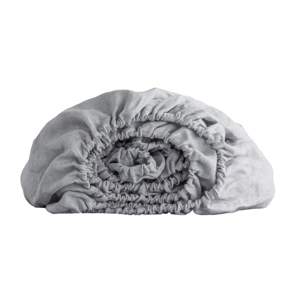 Cloud Linen Twin Fitted Sheet HomeRoots