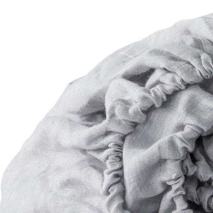 Light Gray Linen King Fitted sheet HomeRoots