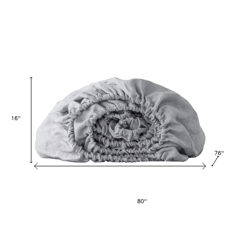 Cloud Linen King Fitted sheet HomeRoots