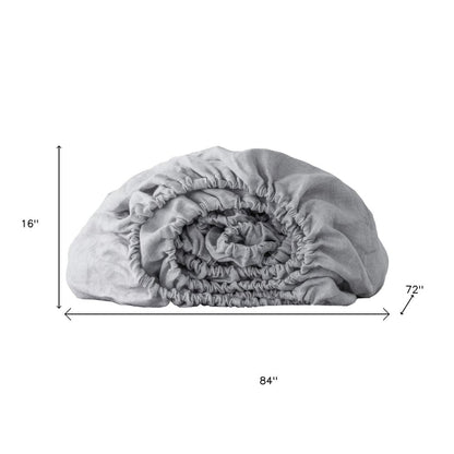 Cloud Linen California King Fitted sheet HomeRoots