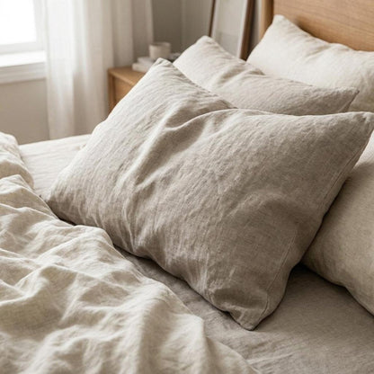 Cloud Linen Queen Fitted sheet HomeRoots