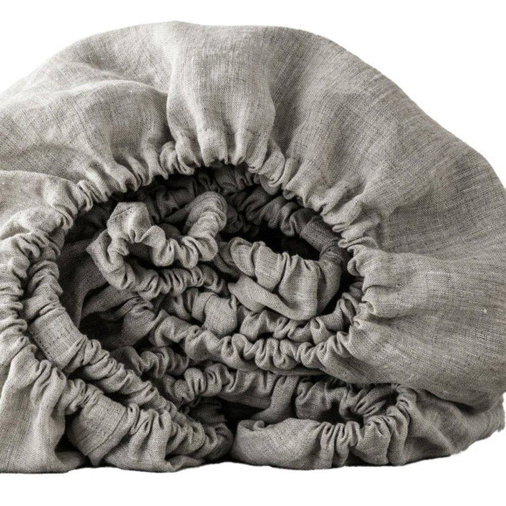 Cloud Linen Queen Fitted sheet HomeRoots