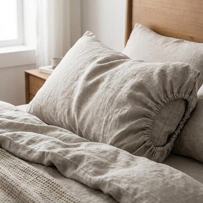 Cloud Linen King Fitted sheet HomeRoots