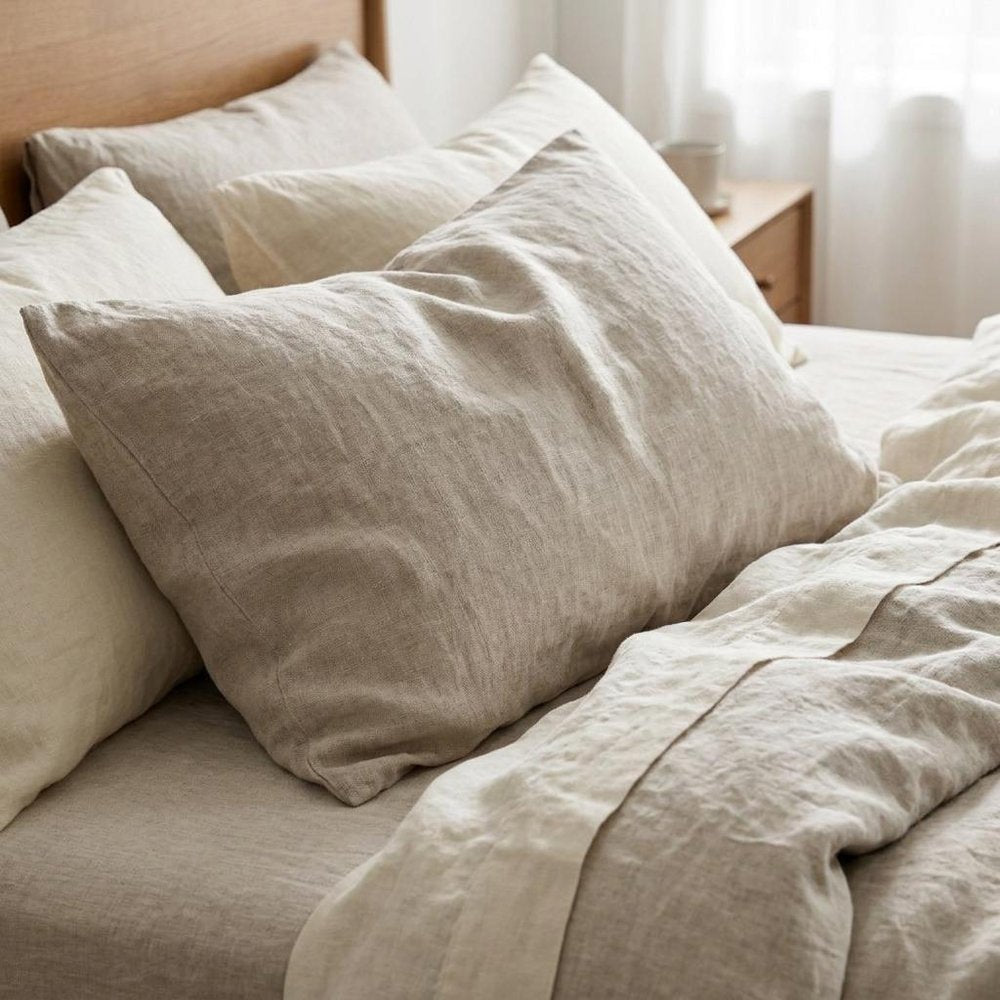 Cloud Linen California King Fitted sheet HomeRoots