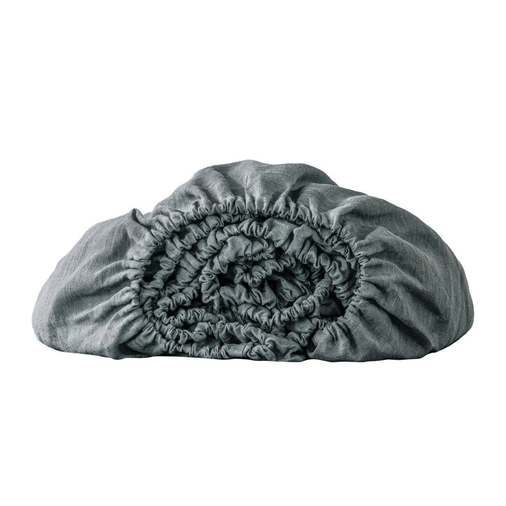 Cloud Linen Twin Fitted Sheet HomeRoots