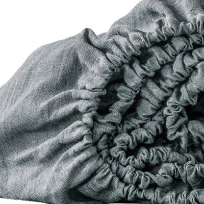 Cloud Linen Twin Fitted Sheet HomeRoots