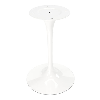 40" White Marble And Aluminum Pedestal Base Round Top Dining Table HomeRoots