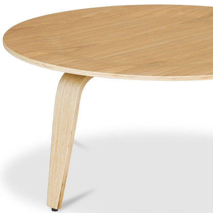 34" Natural Round Coffee Table HomeRoots
