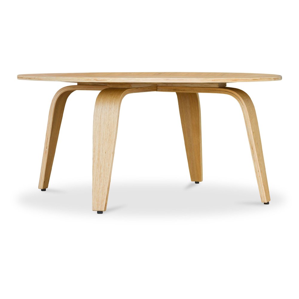 34" Natural Round Coffee Table HomeRoots